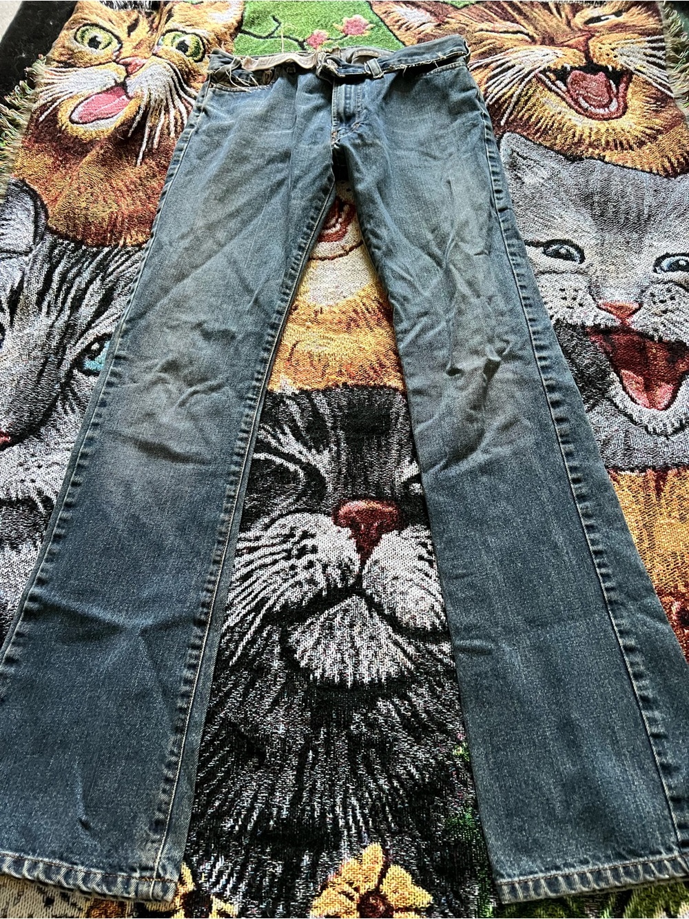 Diesel Blue Straight-Leg Jeans